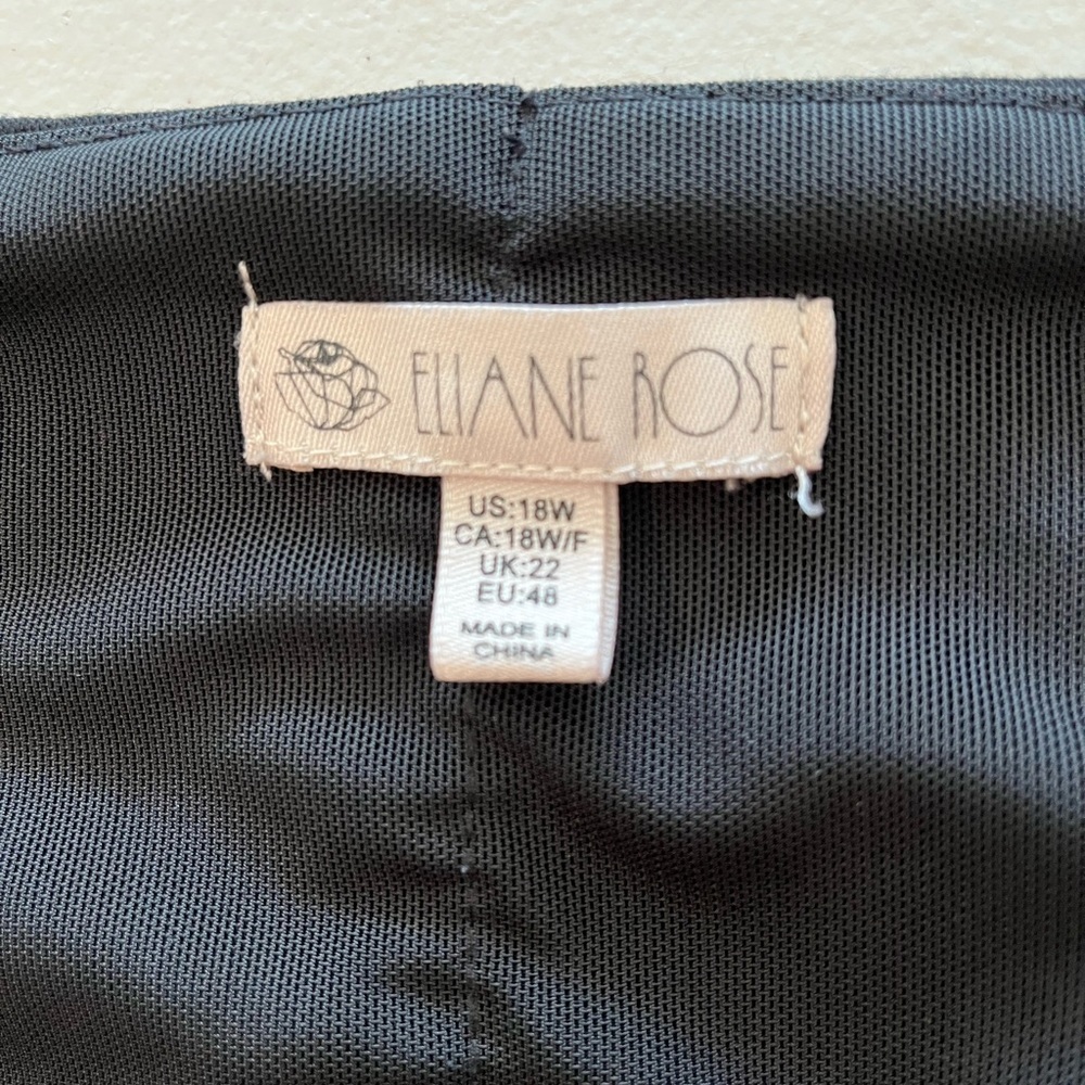 Eliane Rose size 18W pants with tummy control panel inside, black - Picture 4 of 8